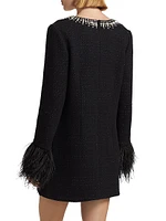 Kas Embellished Bouclé Minidress