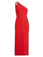 Enya Asymmetric Midi Dress