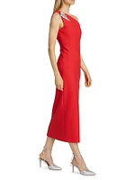Enya Asymmetric Midi Dress