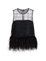 Charisse Sequined Organza Top