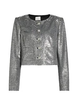 Randi Sequin Crop Jacket