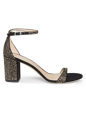 Nudist Shine 75MM Block-Heel Sandals