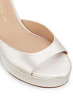 Dayna 100MM Satin Platform Sandals