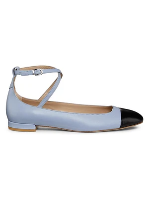 Eden Strap Leather Ballet Flats