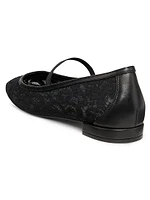 Arabella Garden Lace & Leather Flats