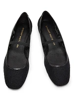 Arabella Garden Lace & Leather Flats