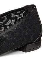 Arabella Garden Lace & Leather Flats