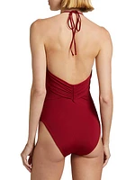 Agapi Halter One-Piece Swimsuit