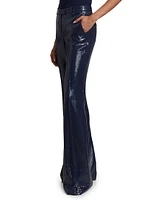 Haylee Sequined Flare Pants