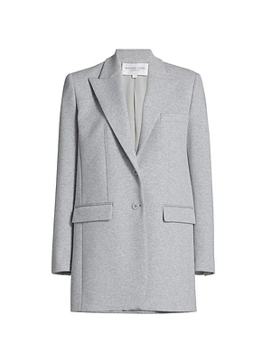 Cotton Jersey Boyfriend Blazer