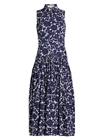 Floral Drop-Waist Shirtdress