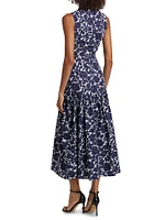Floral Drop-Waist Shirtdress