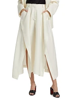 Jacinta Wool-Silk Midi-Skirt