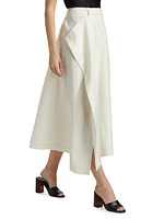 Jacinta Wool-Silk Midi-Skirt