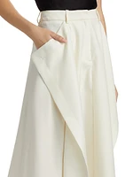 Jacinta Wool-Silk Midi-Skirt