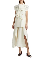 Jacinta Wool-Silk Midi-Skirt