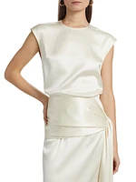 Morgan Silk Sleeveless Top