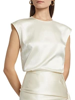 Morgan Silk Sleeveless Top