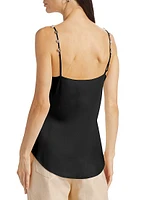 Marta Crystal-Embellished Silk Cami Top