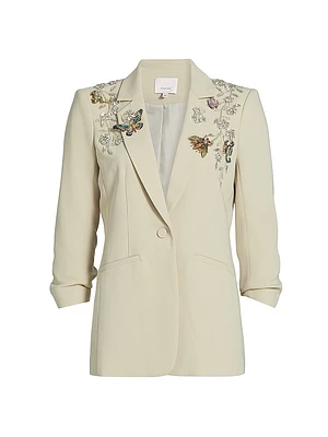 Diamond Vines Khloe Beaded Blazer