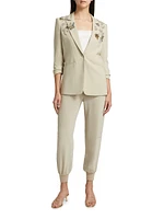 Diamond Vines Khloe Beaded Blazer