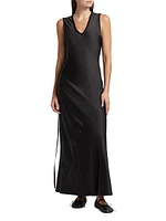Charlotte Satin Sleeveless Maxi Dress