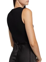 Charlotte Satin Sleeveless Maxi Dress