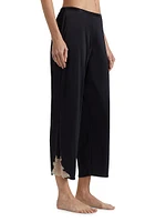 Enchant Lace-Trim Jersey Pajamas