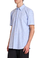 Love Letter Jacquard Short-Sleeve Shirt