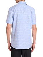 Love Letter Jacquard Short-Sleeve Shirt