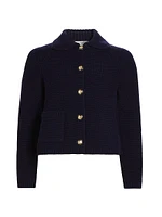 Gabriel Wool-Blend Knit Cardigan