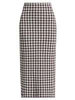 Karina Gingham Maxi Skirt