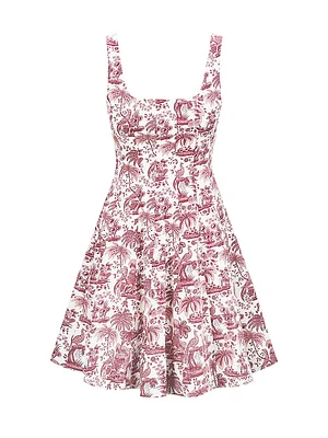Wells Toile De Jouy Minidress