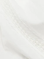 Evynn Lace-Trimmed Cotton Top