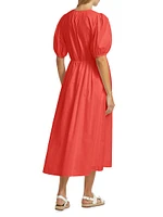 Blake Cotton Gauze Midi-Dress