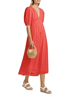 Blake Cotton Gauze Midi-Dress