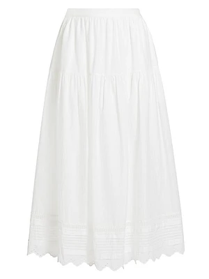 Tilda Cotton A-Line Maxi Skirt