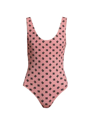 DG Logo Olympic One-Piece Swimsuit