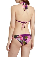 Floral Sliding Triangle Bikini set