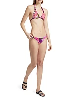 Floral Sliding Triangle Bikini set