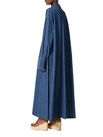 Chambray Denim Long Dress