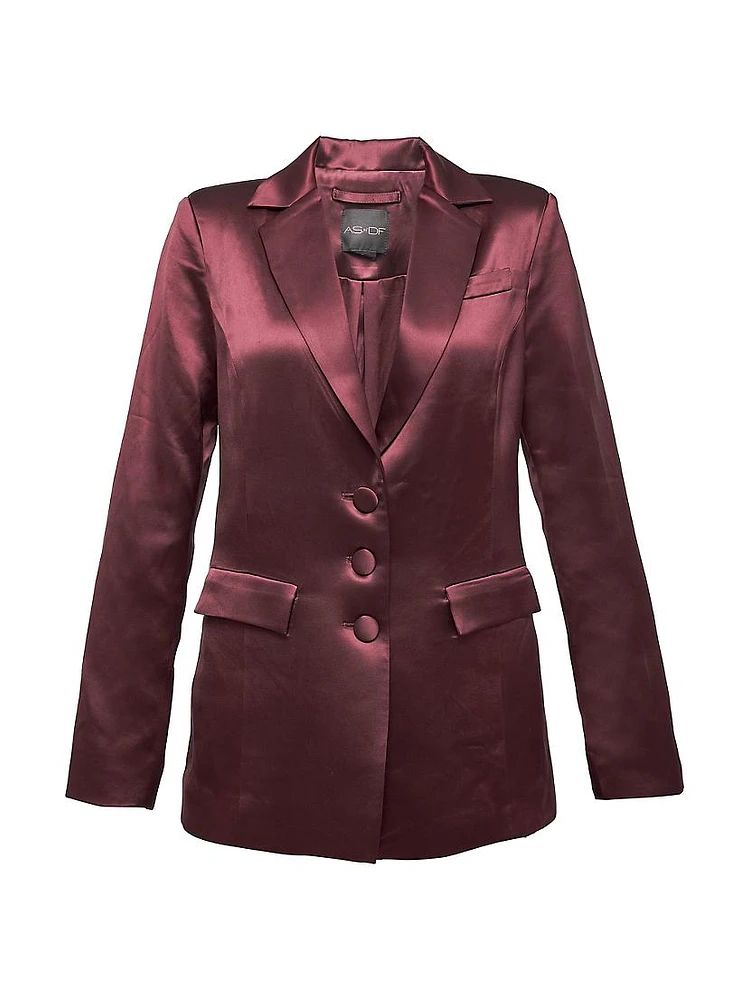 Collins Satin Boyfriend Blazer
