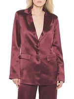 Collins Satin Boyfriend Blazer