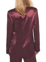 Collins Satin Boyfriend Blazer