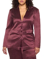 Collins Satin Boyfriend Blazer