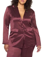 Collins Satin Boyfriend Blazer