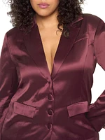 Collins Satin Boyfriend Blazer