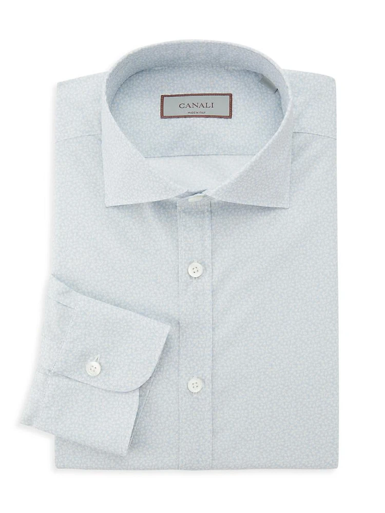 Micro Floral Modern-Fit Shirt