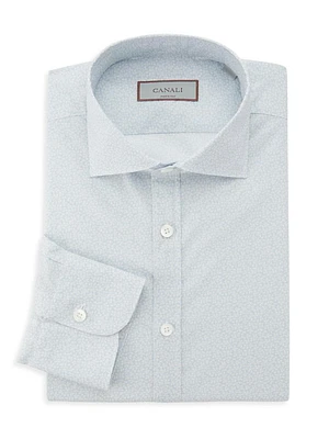 Micro Floral Modern-Fit Shirt