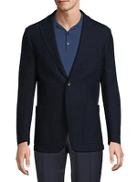 Textured Jersey Wool Jacket